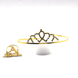 Golden  Color Silver Crystal Crowns Bride tiara Fashion Queen For Wedding Crown Headpiece Wedding Hair Jewelry Accessories cnfrgdc6d-1