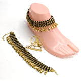 100Sterling golden  Round Beads Anklets For Woman's Fashion 2020 Jewelry Ankle Foot Chain plfrbda2g-3