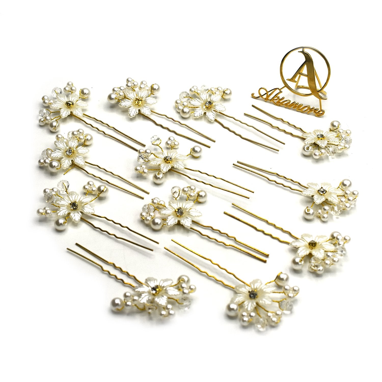 6 PCS Fashion Austrian Crystal Wedding Hair Pins and Clips Rhinestone Bridal Hair Accessories Jewelry Headpieces for Women hnfrpdc5l-1