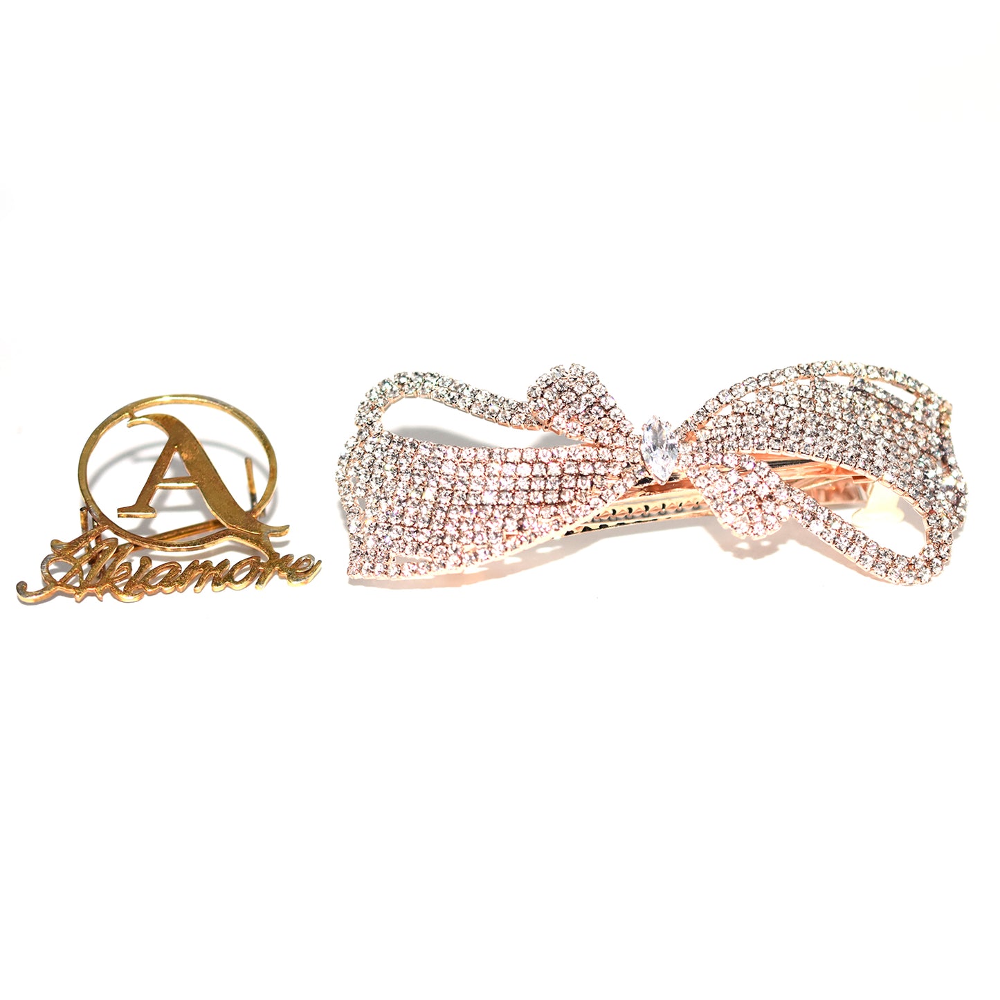 Partywear Collection Designer Back Hair Clips Wedding Hair Accessories|Back Pins for Girls & Women Hair Clip  (Silver, Gold)