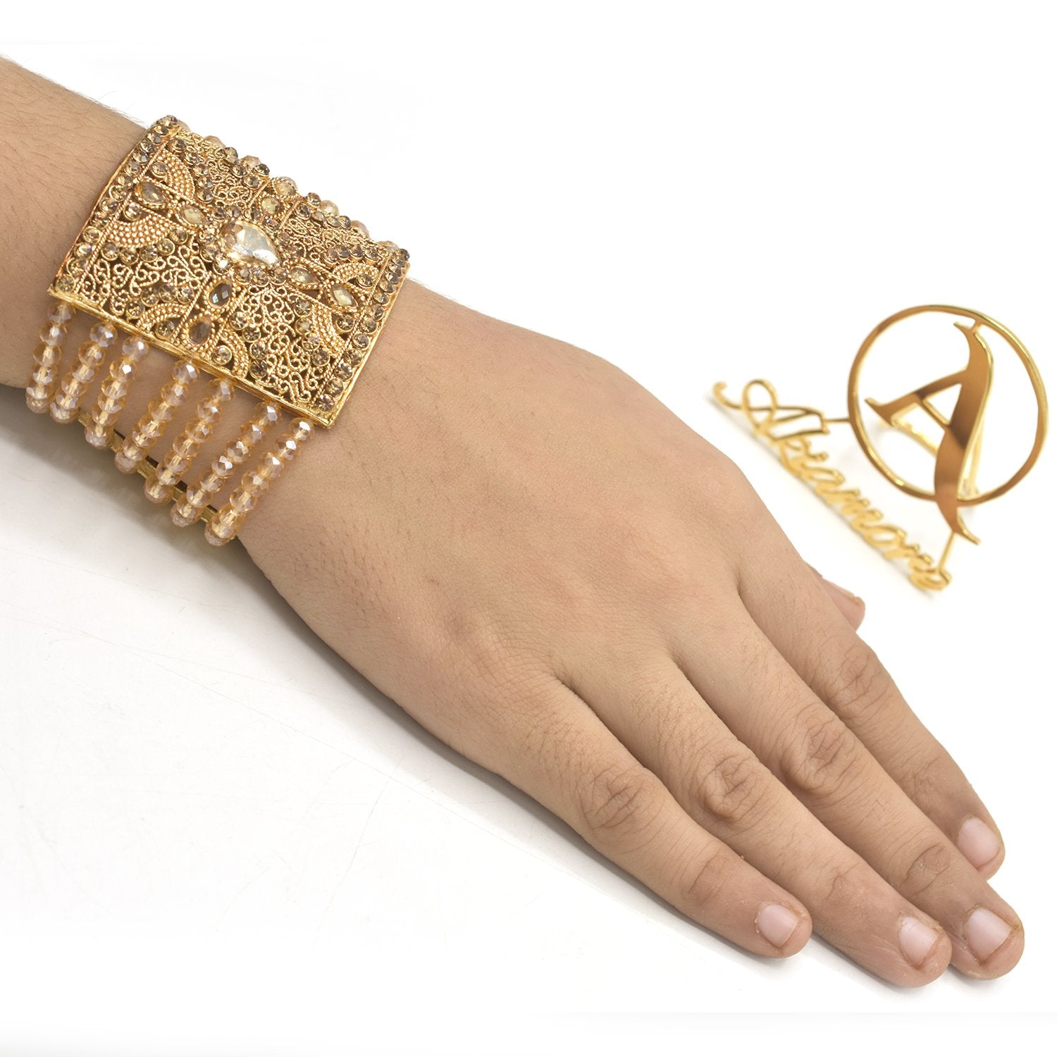 Child charm Bracelets for Girls Kids Women Hand Link Chain Grace Beautiful Gift Gold Jewelry Simple Adjustable btsmsna4c-1