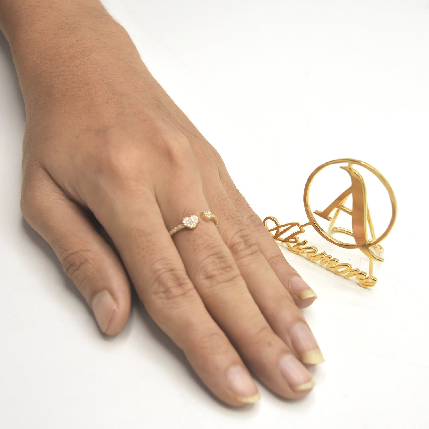 Vintage Gold Color Crystal Heart Ring For Women Finger Ring Female Fashion Jewelry Accessories 2020 New fgfrrgf3v-7
