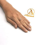 Vintage Gold Color Crystal Heart Ring For Women Finger Ring Female Fashion Jewelry Accessories 2020 New fgfrrgf3v-7