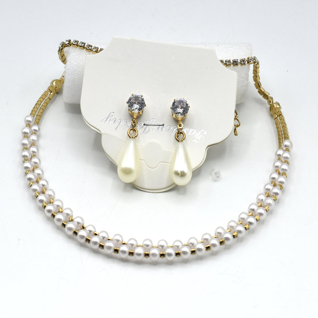 Rose gold necklace set jtfrpda1f-6