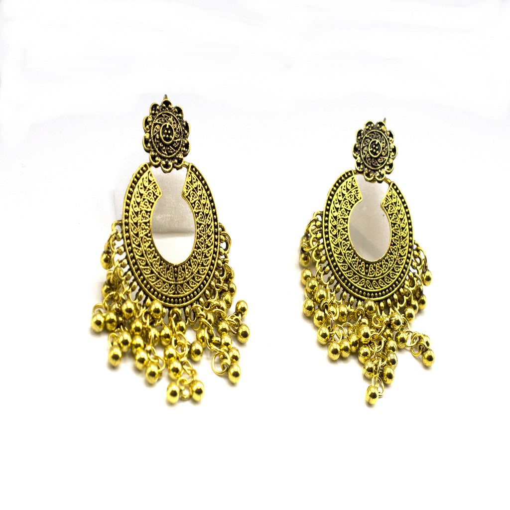 Antique golden and silver earring with pearl egfraeb2e-5