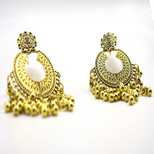 Antique golden and silver earring with pearl egfraeb2e-5