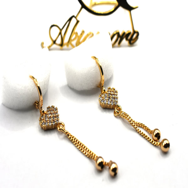 Drop Earrings for Women's earrings Gold white Dangle Earring with Zircon Jewelry wedding accessories egfrgdb2g-d