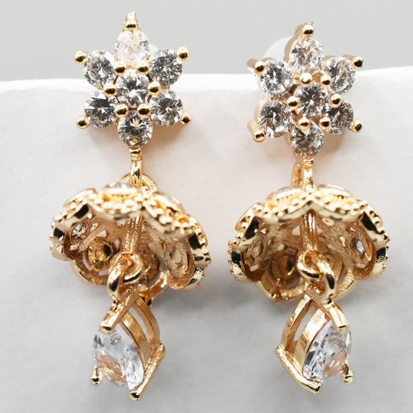 star golden jhumki style earring egfrgdb2h-i