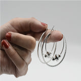 New Big Silver Circle Round Hoop Earrings for Women's Fashion Statement Golden Punk Charm Earrings Party Jewelry egfrsrb3g-1