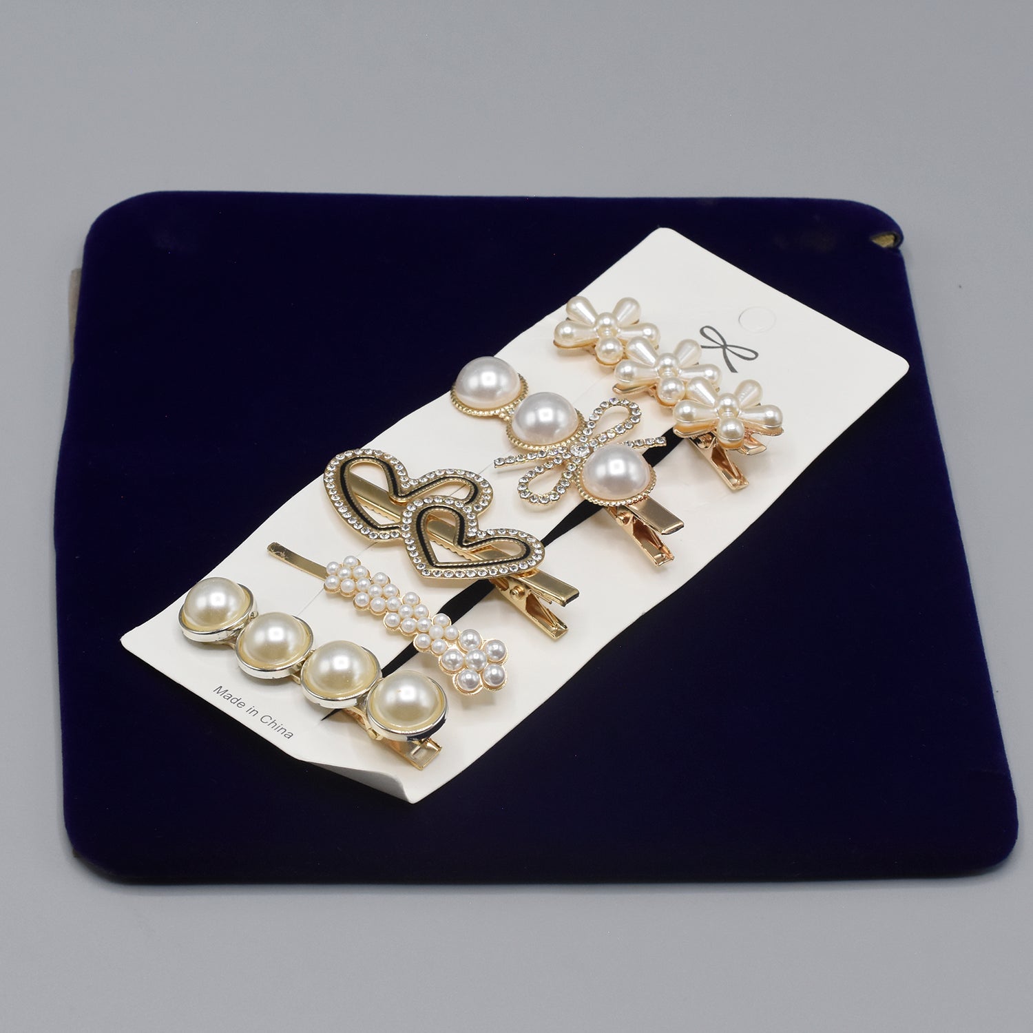 Gold Rhinestone Hair Clips 6/pcs set Hair Accessories   cpfrpwc3j-o