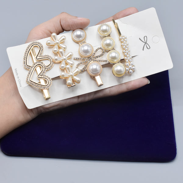 Gold Rhinestone Hair Clips 6/pcs set Hair Accessories   cpfrpwc3j-o