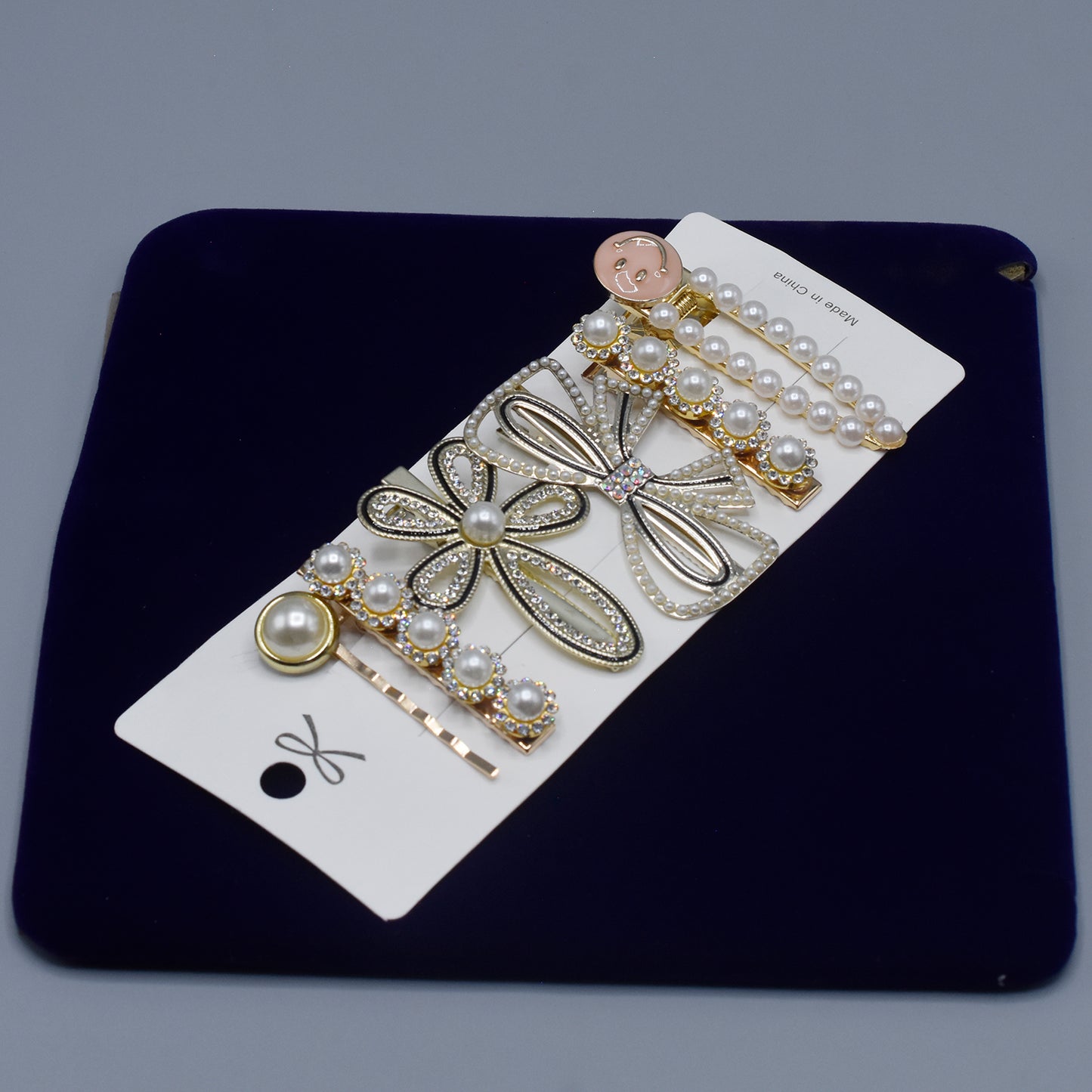 Gold Rhinestone Hair Clips 6/pcs set Hair Accessories   cpfrpwc3j-o