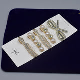 Gold Rhinestone Hair Clips 6/pcs set Hair Accessories   cpfrpwc3j-o