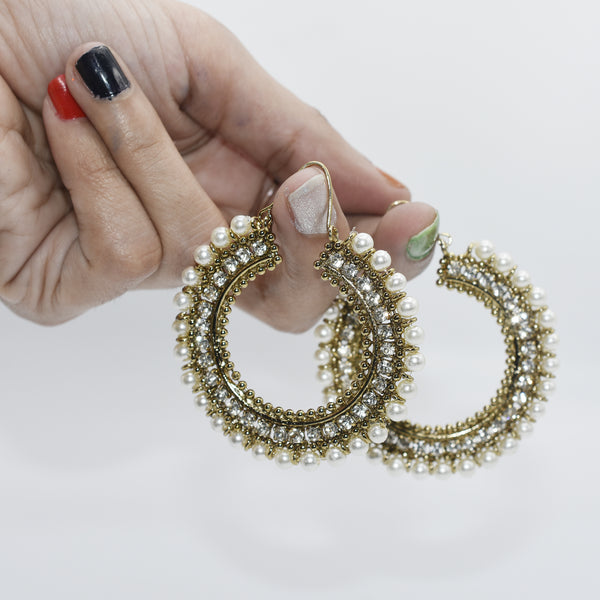 stylish antique pearl earring egfrapb5a-j