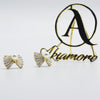 1 pair Trendy  New Cute Crystal Bow Fringed Pearl Earrings Bohemian Drop Earringsl Women Earrings Jewelry egfrprb5h-8