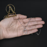 18ct White Gold Diamond Heart Pendant nkfrsra3k-8