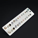 Fashion 12 pair/set Randum Earrings for Women Square Crystal Heart Stud Earrings for Women egfrsrc1i-1