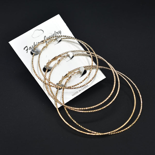 3 pair Trendy Small Mediam Large Hoop Earrings Big Smooth Circle Earrings Basketball Brincos Earrings for Women Jewelry egfrgdc1k-1