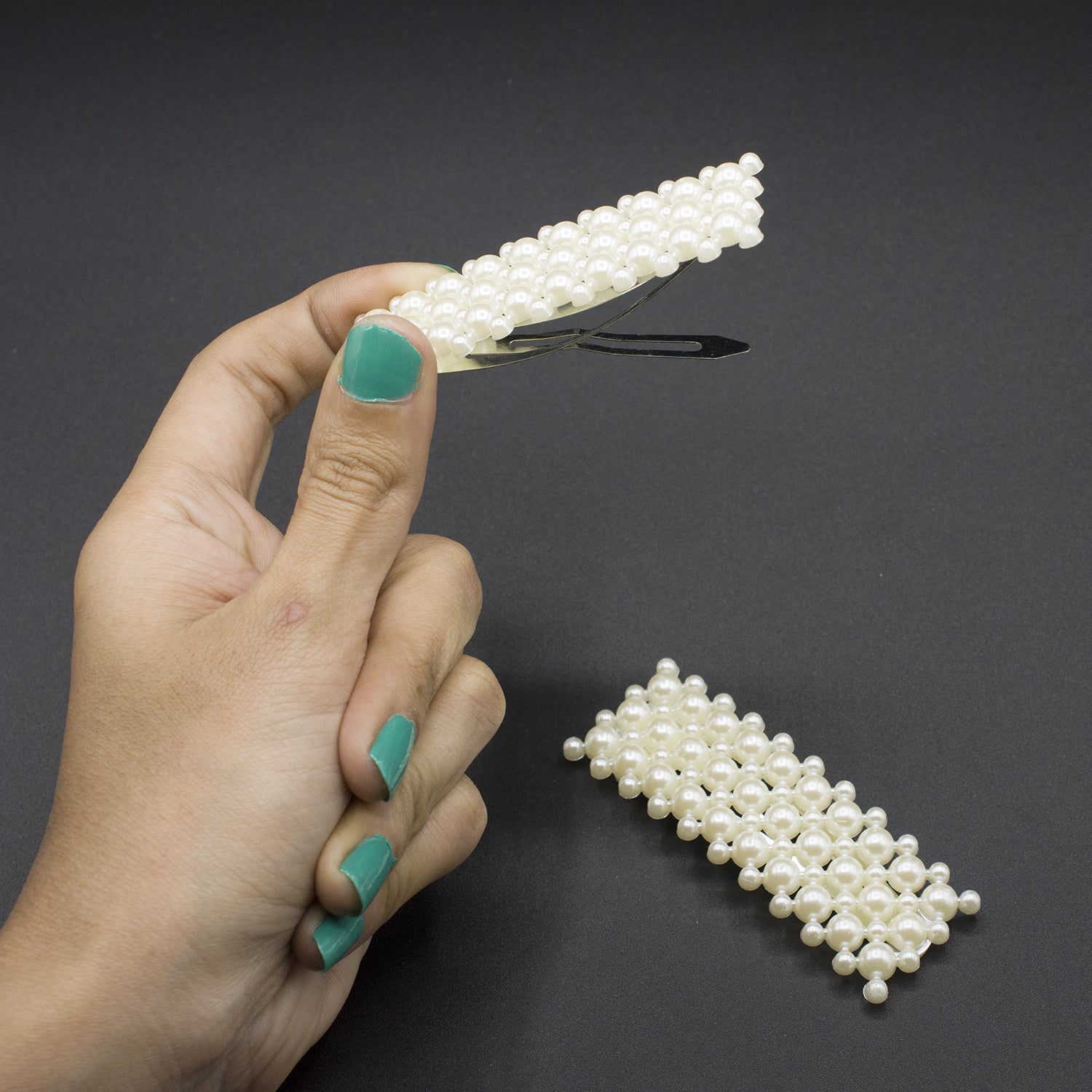 1 pair New Fashion Pearl Hair Clip for Women Elegant Korean Design Snap Hair Styling Accessories cpfrpwc4c-1