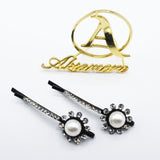 1 Pair Pearl Rhinestones Hair Clip Fashion Hair Jewelry Accessories cpfrbkc5e-1