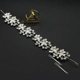 Silver Tiara Wedding Hair Accessories Traditional Handmade Flower Style Crown Elegant for Women Fashion Luxury Headwear hnfrsrd1a-1