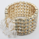 5 ROW ROUND  BEZEL STYLE BRACELET (SAMPLE) btfrgda4g-b