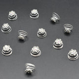 12pcs  Silver Metal Tube Ring Dreadlock Beads for Braids Hair Beads for Dreadlocks Adjustable Hair Braid For Women hbfrsrd2f-1