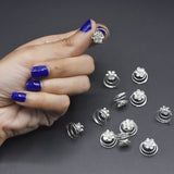 12pcs  Silver Metal Tube Ring Dreadlock Beads for Braids Hair Beads for Dreadlocks Adjustable Hair Braid For Women hbfrsrd2f-1