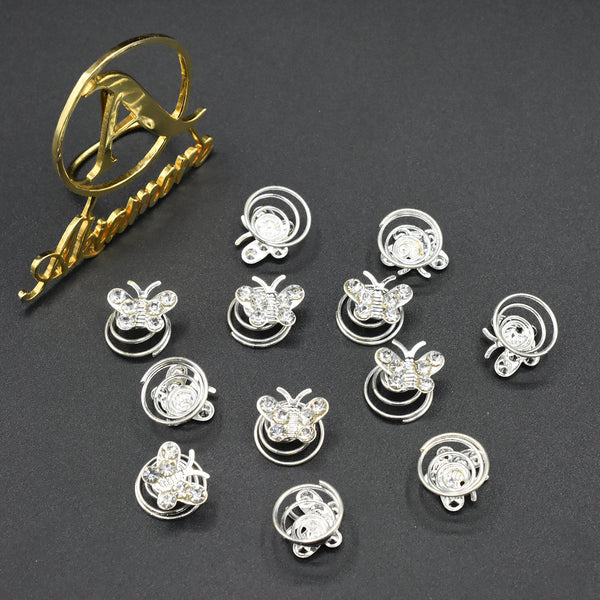 12pcs  Silver Metal Tube Ring Dreadlock Beads for Braids Hair Beads for Dreadlocks Adjustable Hair Braid For Women hbfrsrd2f-1