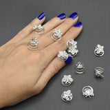 12pcs  Silver Metal Tube Ring Dreadlock Beads for Braids Hair Beads for Dreadlocks Adjustable Hair Braid For Women hbfrsrd2f-1