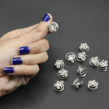 12pcs  Silver Metal Tube Ring Dreadlock Beads for Braids Hair Beads for Dreadlocks Adjustable Hair Braid For Women hbfrsrd2f-1