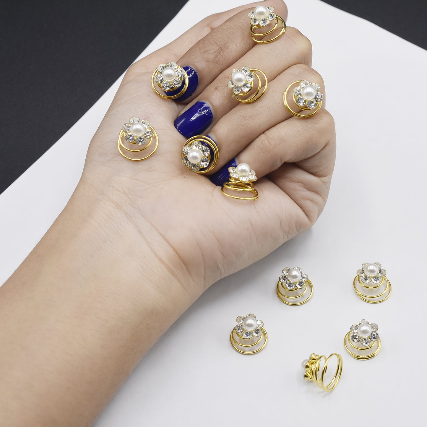 12pcs  Silver Metal Tube Ring Dreadlock Beads for Braids Hair Beads for Dreadlocks Adjustable Hair Braid For Women hbfrsrd2f-1