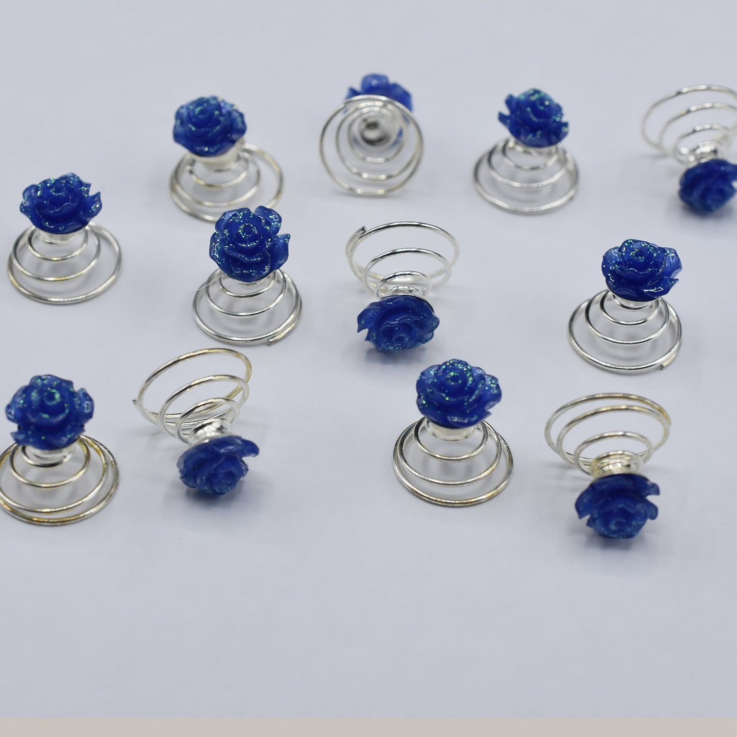 12pcs  Silver Metal Tube Ring Dreadlock Beads for Braids Hair Beads for Dreadlocks Adjustable Hair Braid For Women hbfrsrd2f-1