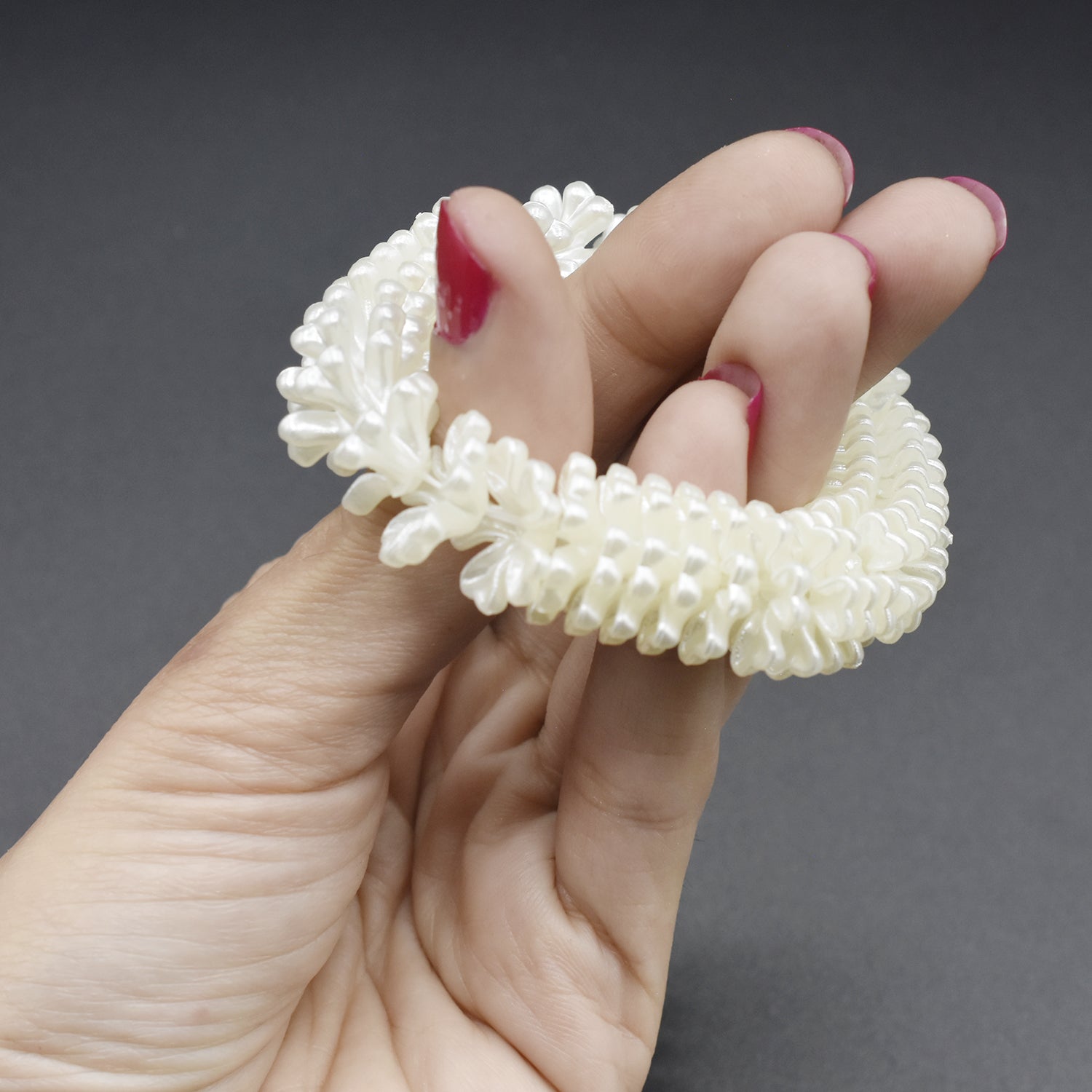White Elastic Hair Rubber Bands for Women Girl Holiday Headwear Ponytail Hair Accessories hyfrsrd4i-3