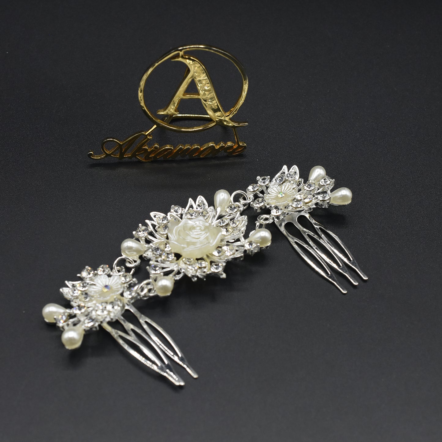 Elegant Women Pearl Crystal Barrettes Hair Clips Bridal Headwear Hairpins Headbands Hair Holder Jewelry Accessories hpfrsrd1h-1