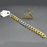 Men and Women Bracelet Chain Silver and golden Color Stainless Steel Bracelets for Men Davieslee Fashion Jewelry btfrgra4i-9