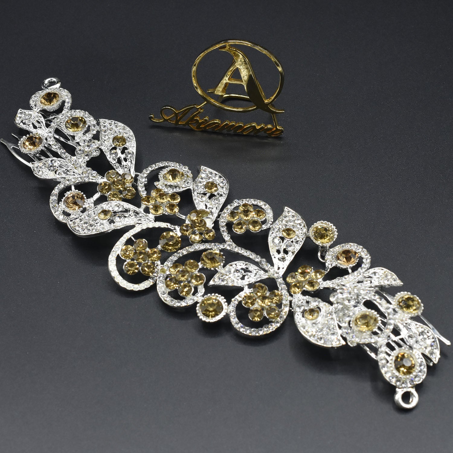 Fashion Crystal Wedding Hair Accessories Hairpins Bridal Hair Jewelry Rhinestone Women Hair Pins Clips Headpieces hnfrsrd1g-1