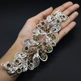 Fashion Crystal Wedding Hair Accessories Hairpins Bridal Hair Jewelry Rhinestone Women Hair Pins Clips Headpieces hnfrsrd1g-1