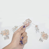 2021 Fashion Pearls Gold Wedding Hair Accessories Flowers Bridal Hair Jewelry Hair Pins Pearl Clips for Women Headpieces cpfrcrd5w-1