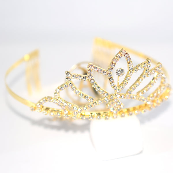 Golden  Color Silver Crystal Crowns Bride tiara Fashion Queen For Wedding Crown Headpiece Wedding Hair Jewelry Accessories cnfrgdc6d-1