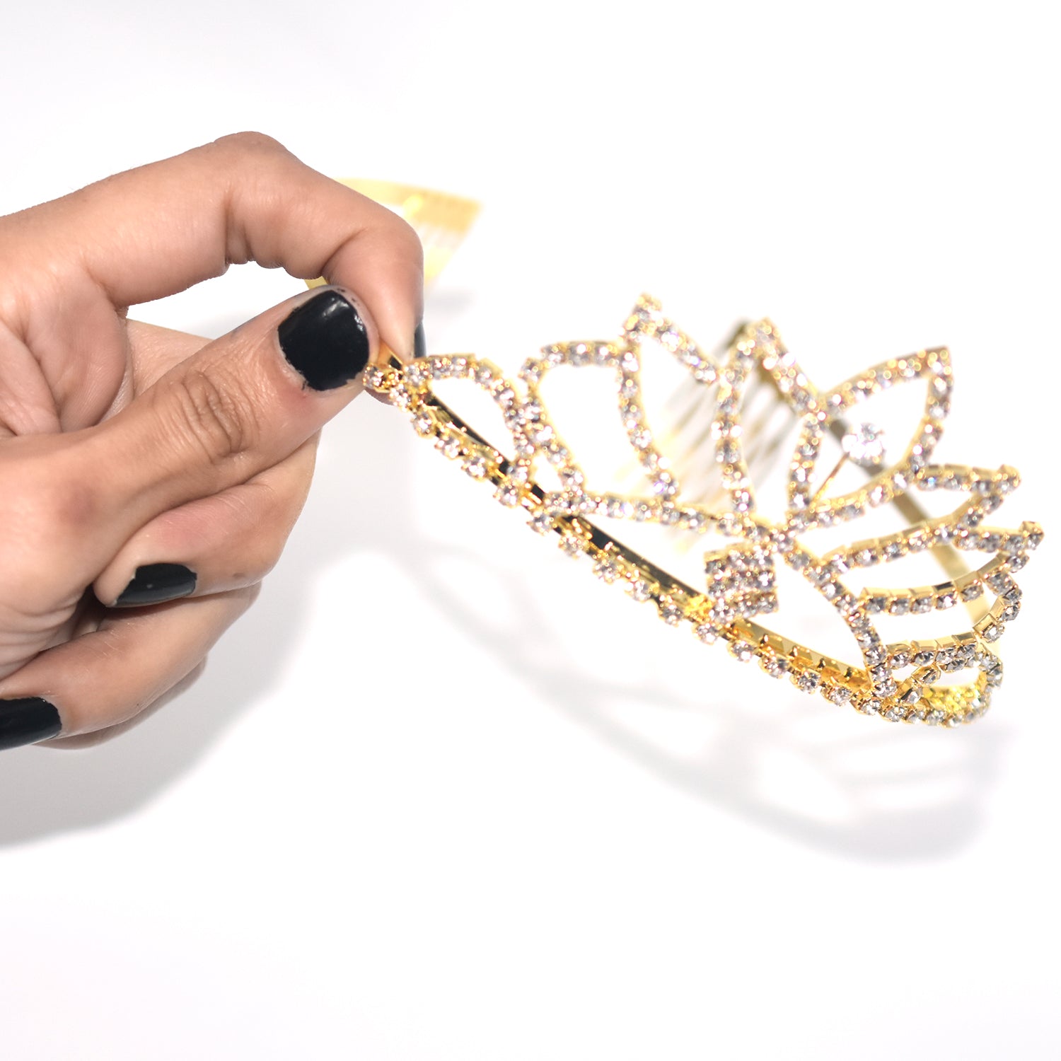 Golden  Color Silver Crystal Crowns Bride tiara Fashion Queen For Wedding Crown Headpiece Wedding Hair Jewelry Accessories cnfrgdc6d-1