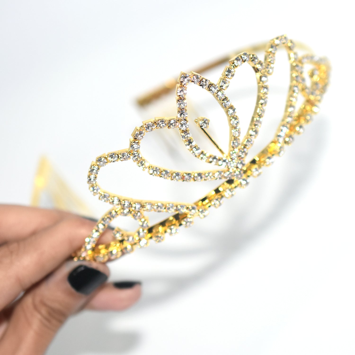 Golden  Color Silver Crystal Crowns Bride tiara Fashion Queen For Wedding Crown Headpiece Wedding Hair Jewelry Accessories cnfrgdc6d-1