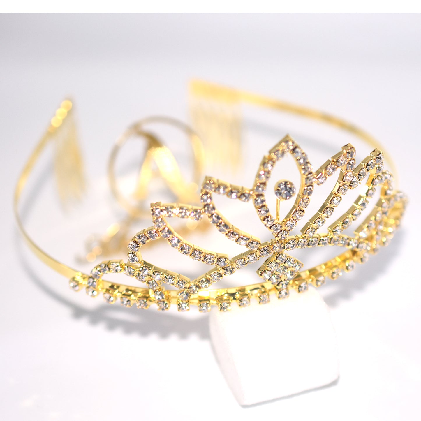 Golden  Color Silver Crystal Crowns Bride tiara Fashion Queen For Wedding Crown Headpiece Wedding Hair Jewelry Accessories cnfrgdc6d-1