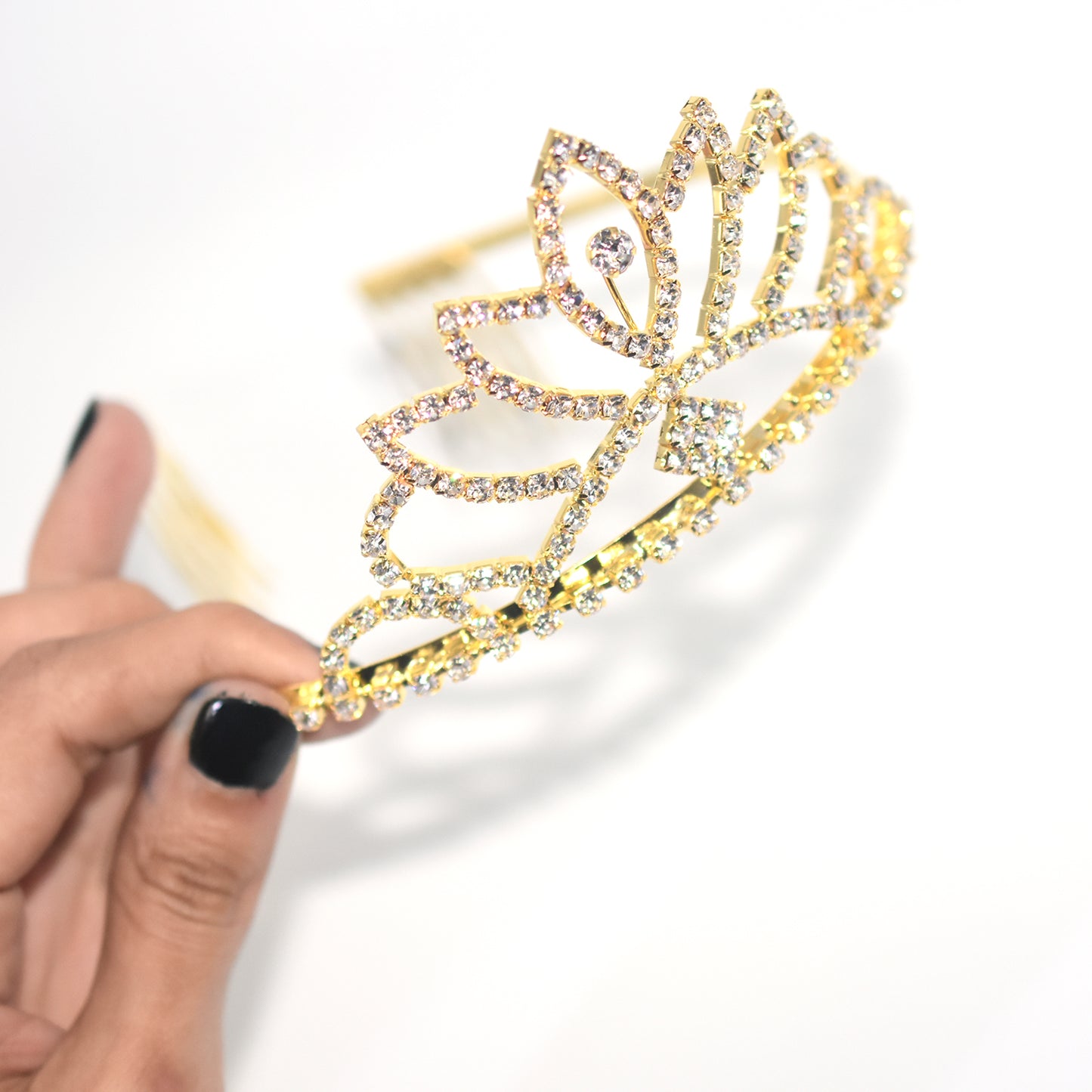 Golden  Color Silver Crystal Crowns Bride tiara Fashion Queen For Wedding Crown Headpiece Wedding Hair Jewelry Accessories cnfrgdc6d-1