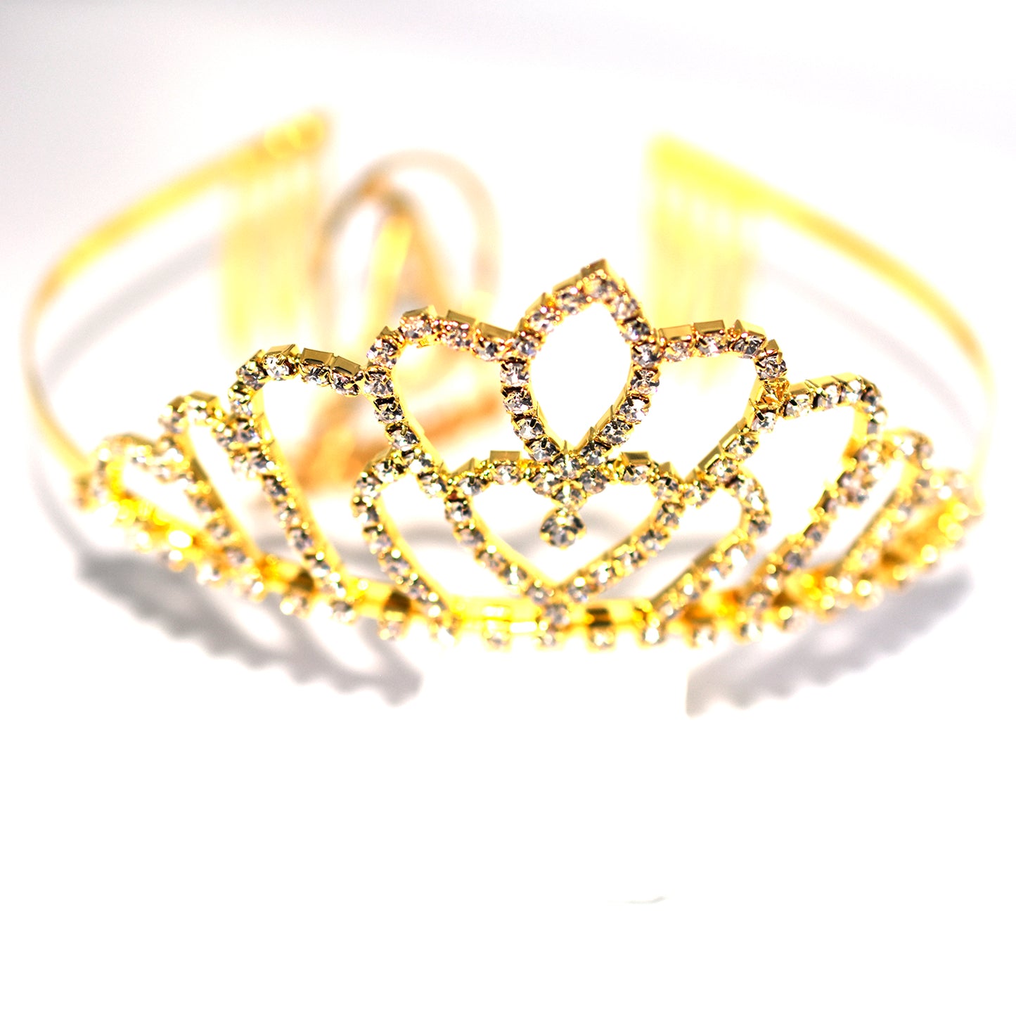 Golden  Color Silver Crystal Crowns Bride tiara Fashion Queen For Wedding Crown Headpiece Wedding Hair Jewelry Accessories cnfrgdc6d-1