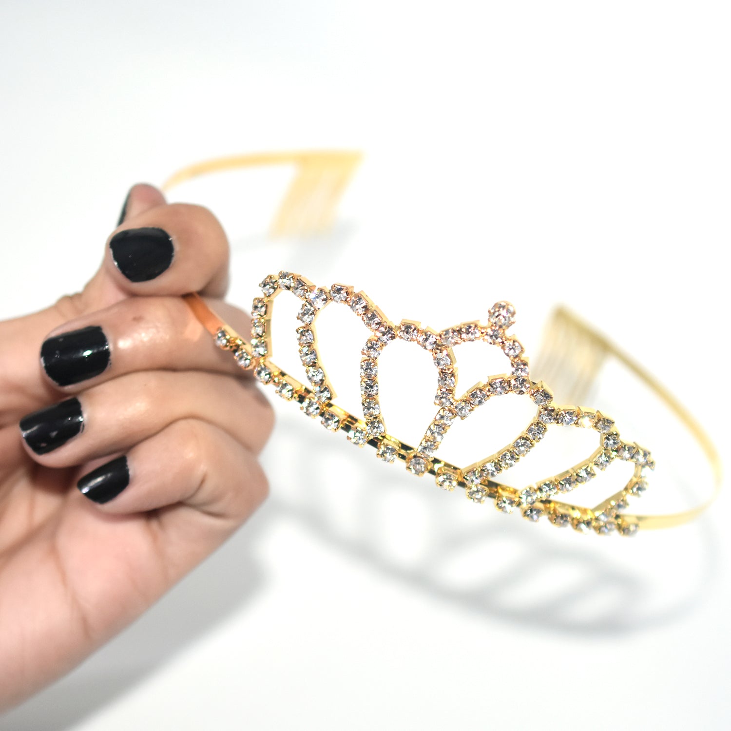 Golden  Color Silver Crystal Crowns Bride tiara Fashion Queen For Wedding Crown Headpiece Wedding Hair Jewelry Accessories cnfrgdc6d-1