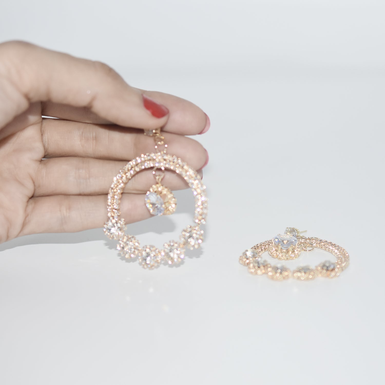 Round Geometric Hoop Earrings for Women 2021 Bijoux Bohemia Gold Sequin Statement Earring Fashion Jewelry Party Gift egfrcrb7f-3