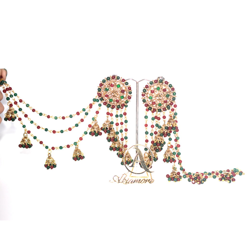 2021 Boho Ethnic Retro Bahubali  Sahara  Indian Jhumka Multi Plated Tassel Dangle Earrings For Women Gypsy Jewelry egfrmib7g-1