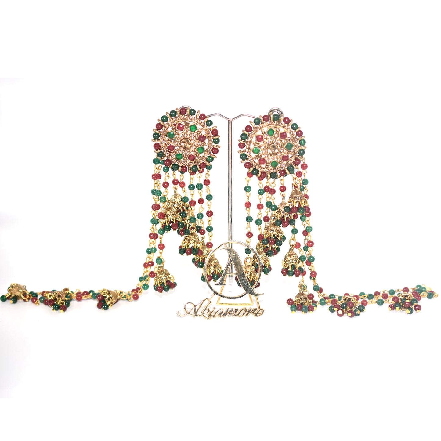 2021 Boho Ethnic Retro Bahubali  Sahara  Indian Jhumka Multi Plated Tassel Dangle Earrings For Women Gypsy Jewelry egfrmib7g-1