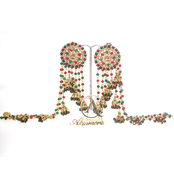 2021 Boho Ethnic Retro Bahubali  Sahara  Indian Jhumka Multi Plated Tassel Dangle Earrings For Women Gypsy Jewelry egfrmib7g-1